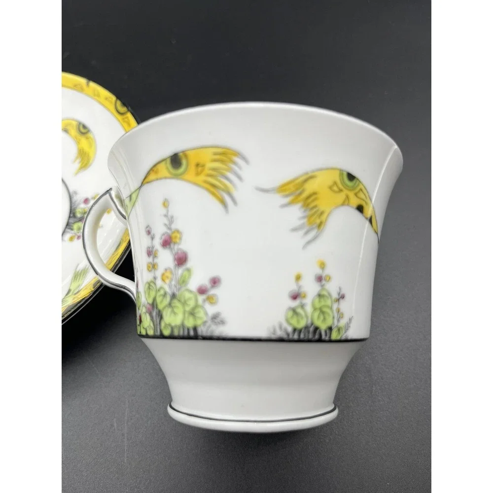 Rare Antique 1920 Melba Bone China DOLLY VARDEN Cup and Saucer Set